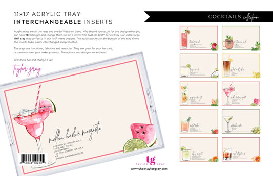 Cocktails Interchangeable Inserts
