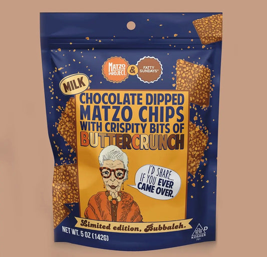 Fatty Sundays Chocolate Covered Matzo Chips - Butter Crunch