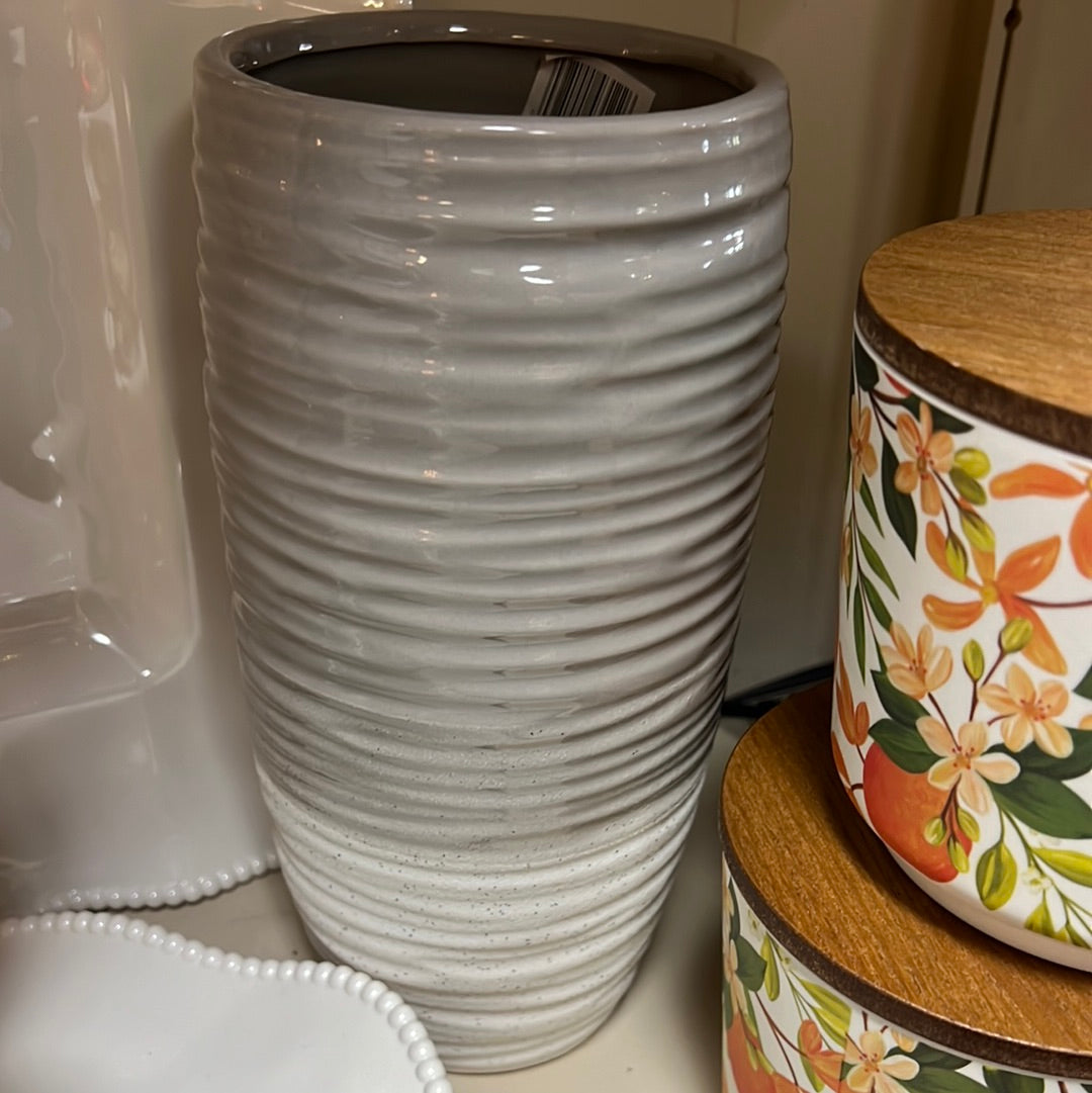 B&B Tall Gray Vase