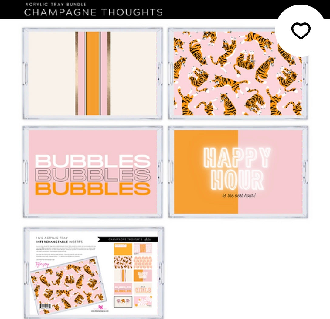 Champagne Thoughts Interchangeable Inserts