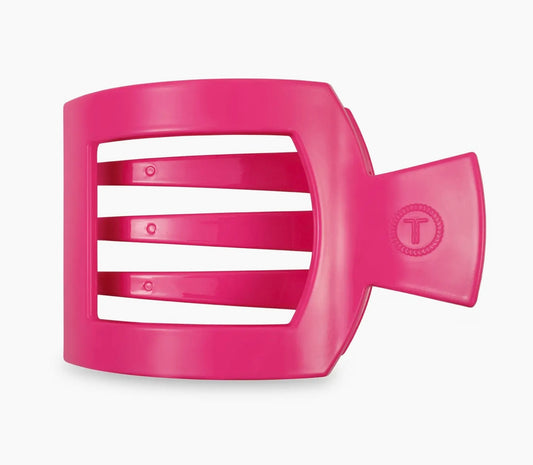 Teleties Square Flat Hair Clip | Med. | Tropical Punch