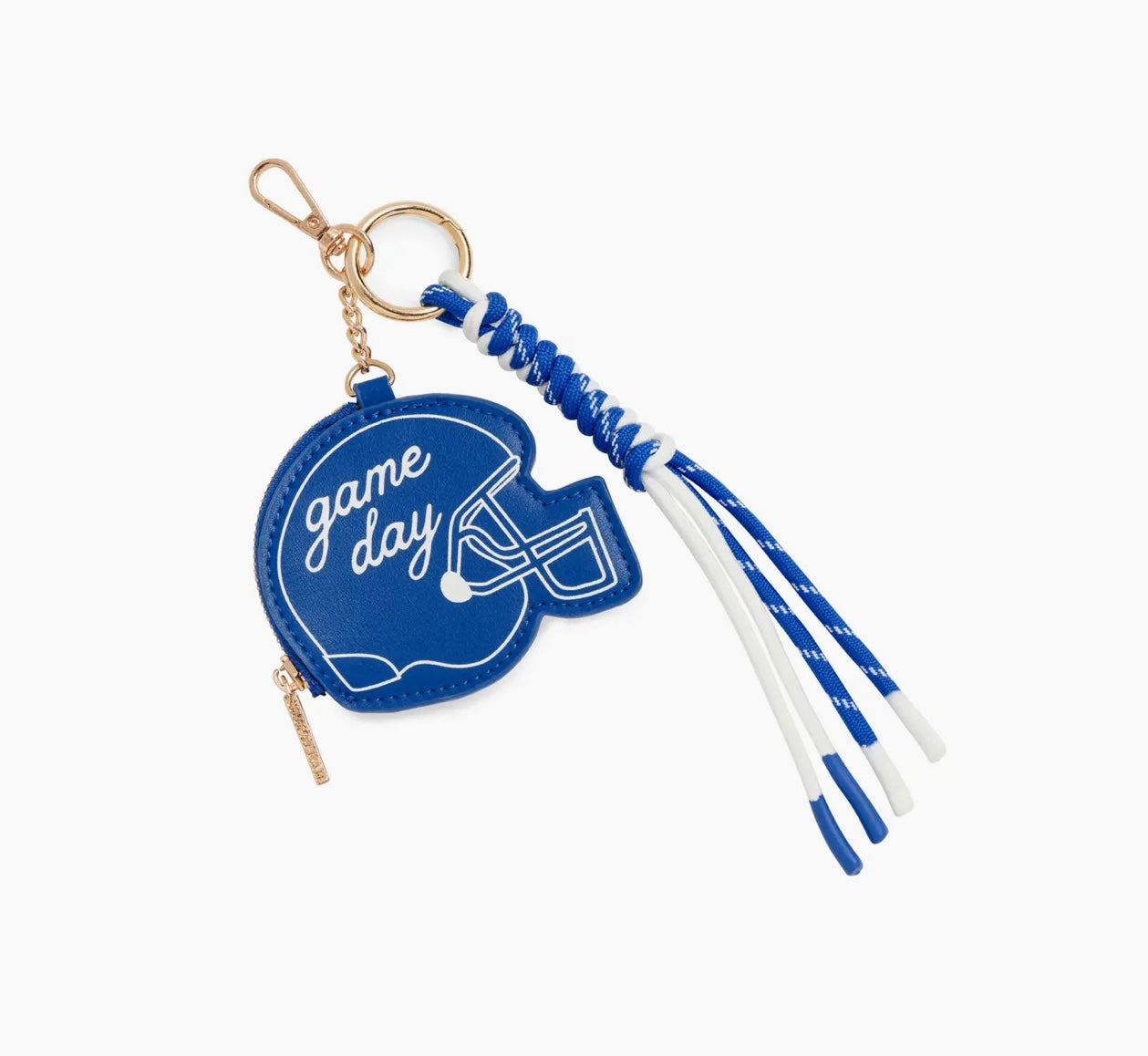 Helmet Bag Key Charm Ring Blue