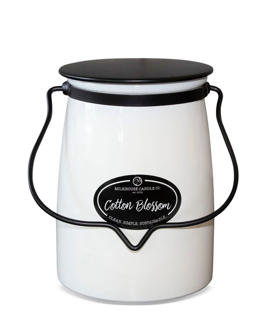 Butter Jar 22 oz: Cotton Blossom