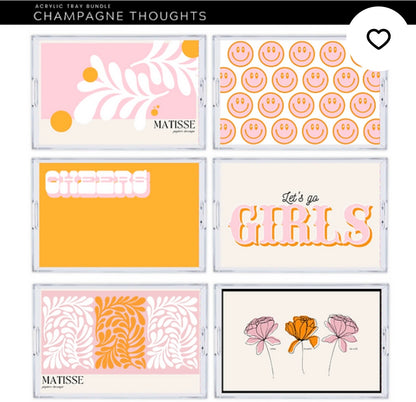 Champagne Thoughts Interchangeable Inserts