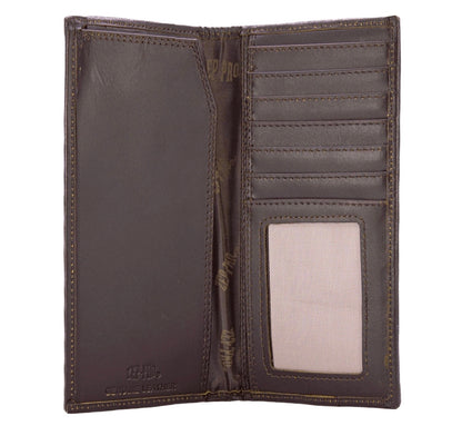 Zep Pro Bass Men’s Secretary Tall Woven Patch Leather Wallet