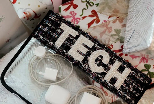 Tech Clear Pouch - Black Tweed