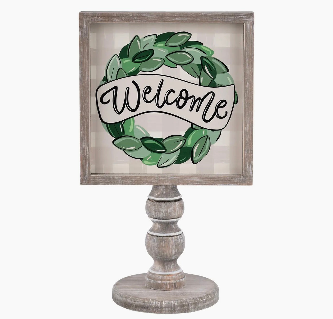 Magnolia Wreath Welcome Stand