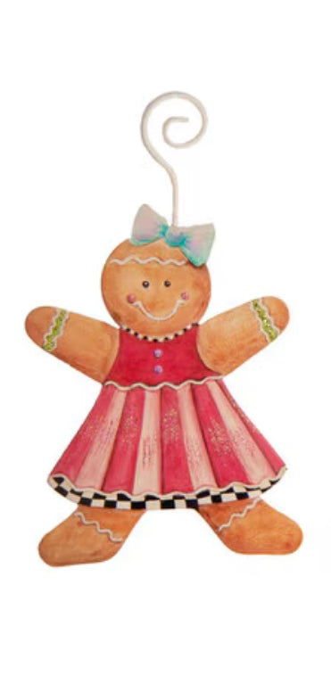 Round Top Gingerbread Girl Ornament