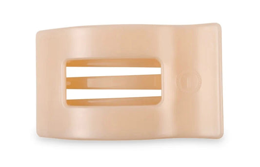 Teleties Almond Beige Rectangle Clip- Small