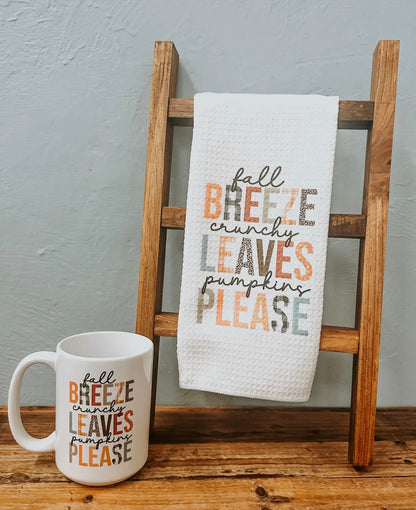 Wooden Ladder Towel Display