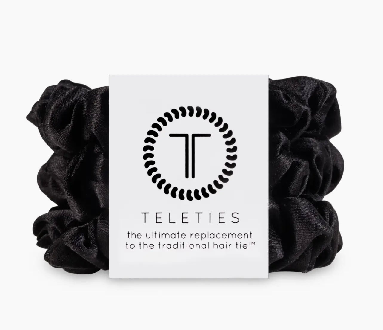 Silk Hair Scrunchie | Small | Jet Black