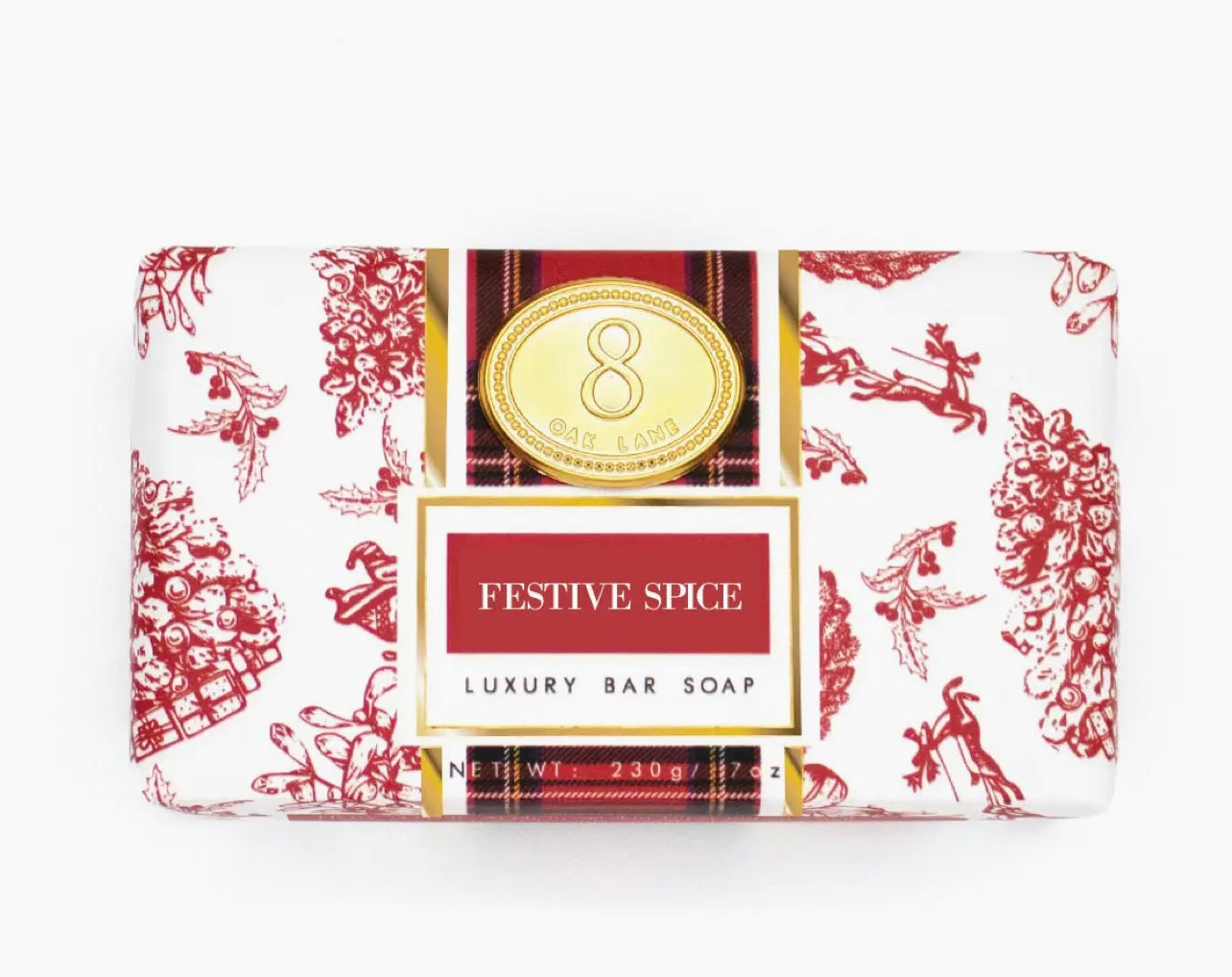 Festive Spice Wrapped Bar Soap