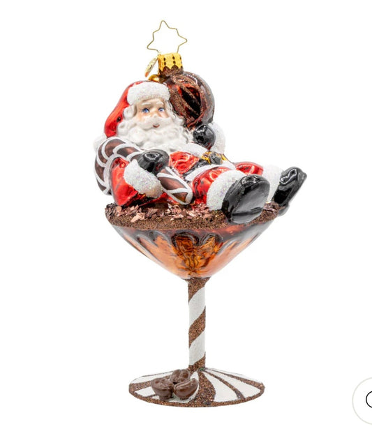 Christopher Radko Santa’s Merry Martini Brew