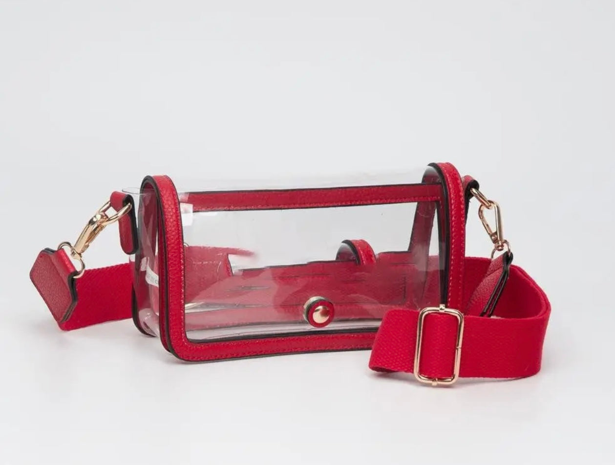 Crossbody Wristlet Clutch - Red