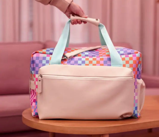 Jadelynn Brooke - Duffle Bag Happy Checkered