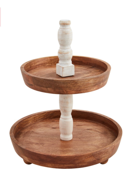 Banister Wood Tiered Server