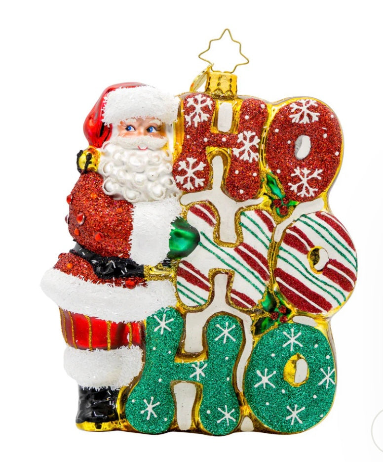 Cristopher Radko Merry Ho Ho Ho Santa