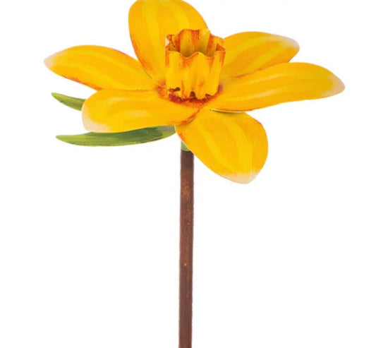 Round Top Collection Yellow Flower Finial