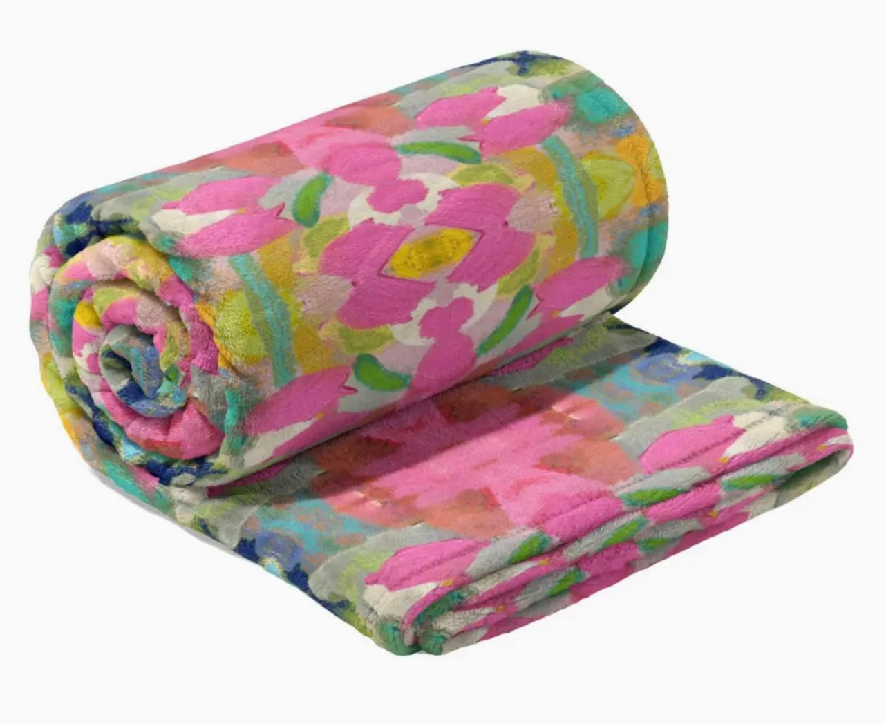 Laura Park Pink Paradise Fleece Blanket