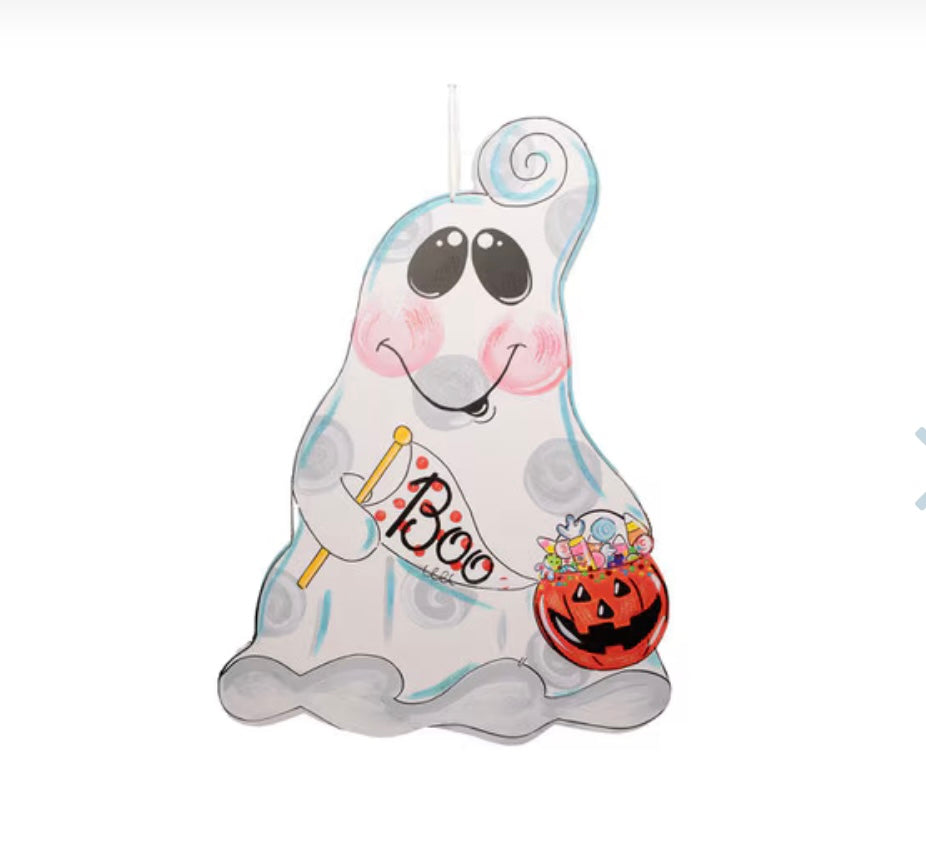 Round Top Boo Ghost Door Hanger