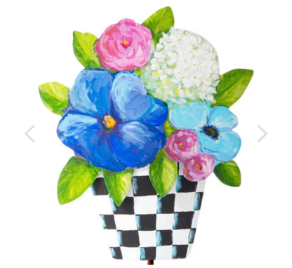 Round Top Collection Elegant Pot of Mixed Flowers Tall