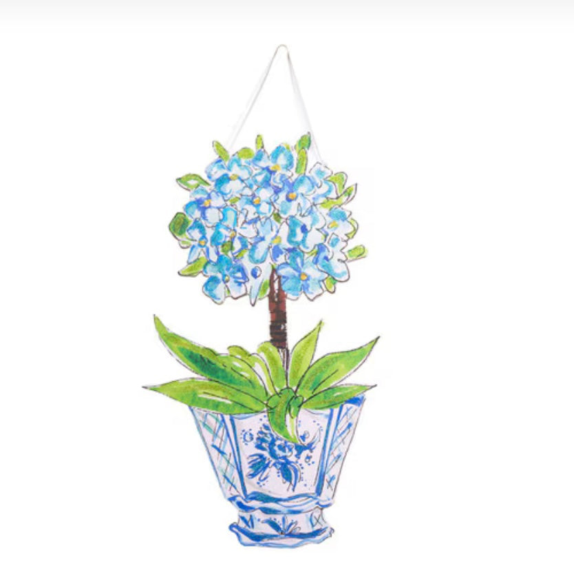 Round Top Beck’s Blue Hydrangea Door Hanger