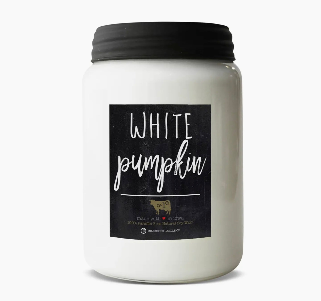 Farmhouse Apothecary Jar 26 oz: White Pumpkin