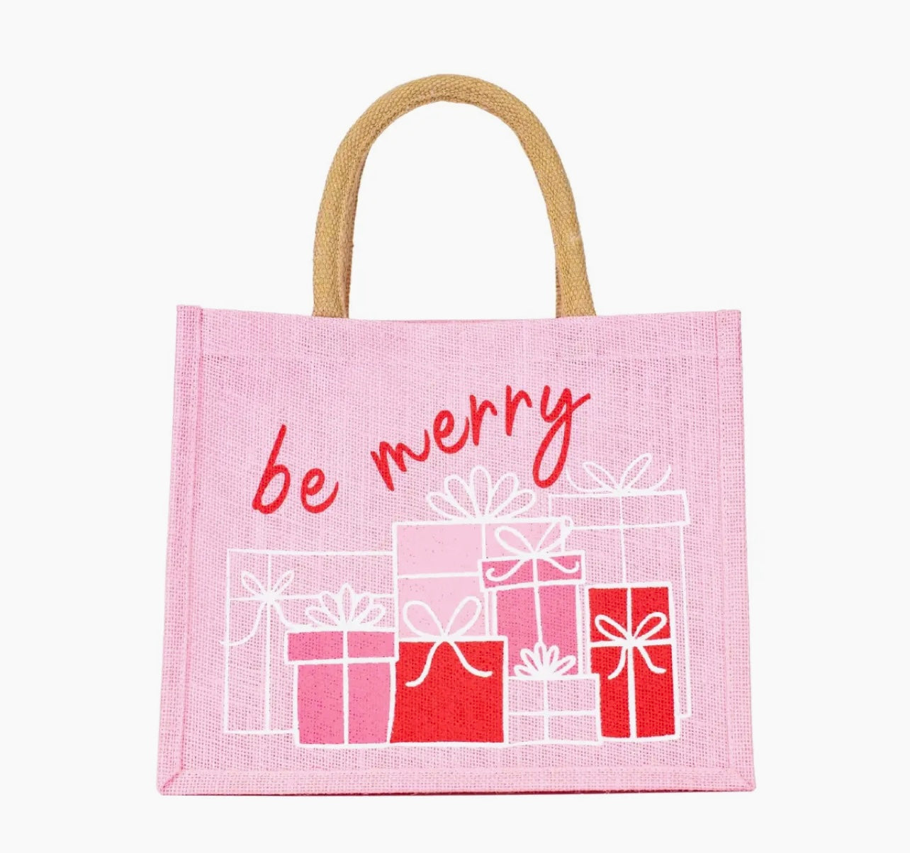 Be Merry Present Gift Tote