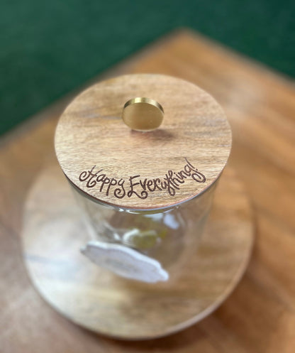 Happy Everything Glass Jar- Medium