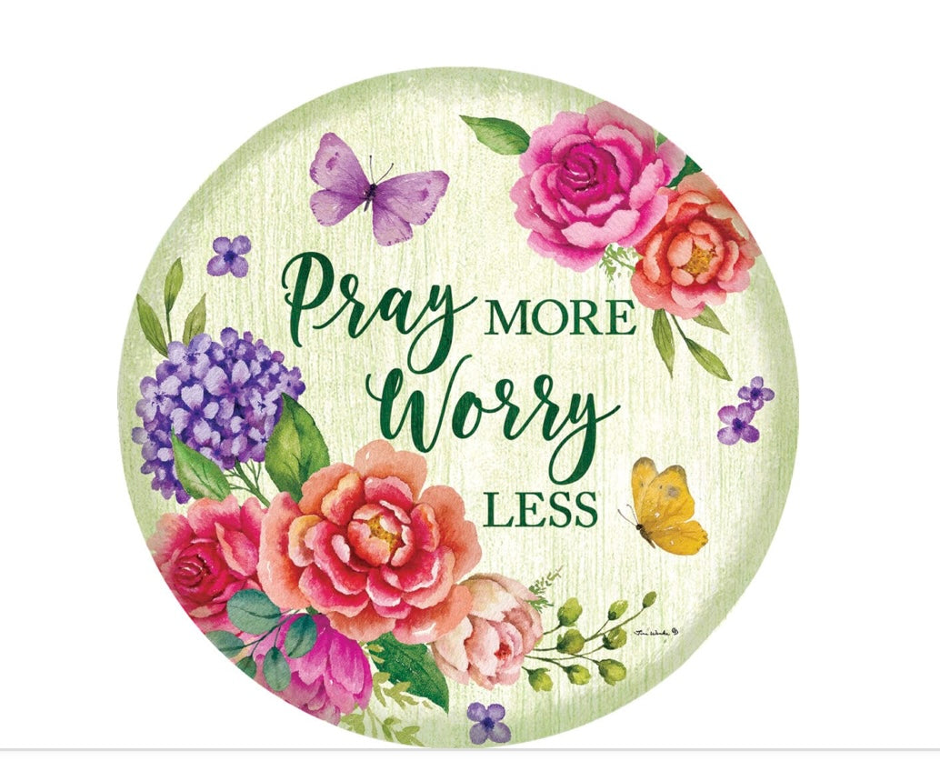 Custom Decor Pray More Sun Catcher