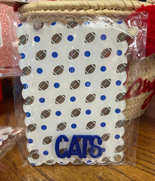Custom Cats Football Picture Frame