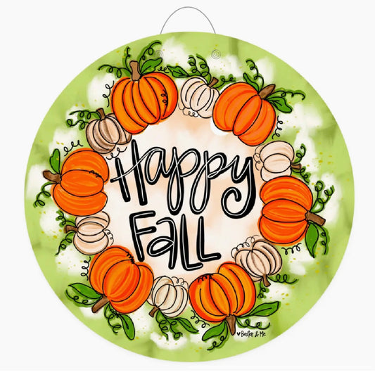 Pumpkins All Around Door Hanger