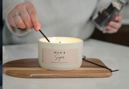 Statement Candle: Milk & Sugar