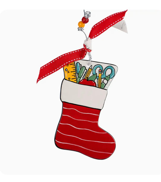 Teacher Stocking Ornament