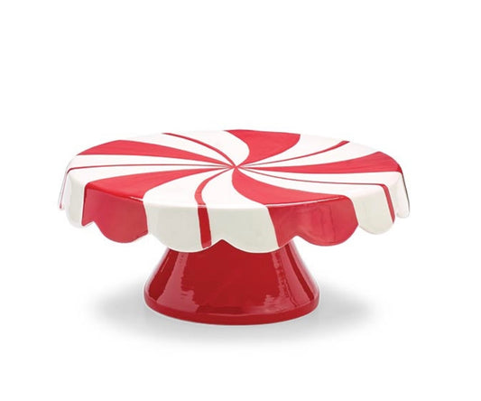 Peppermint Candy Cake Plate