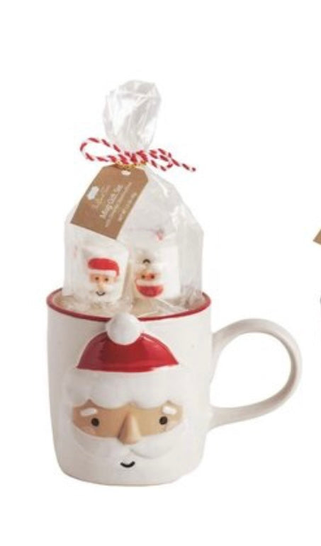 Mud Pie Santa Mug & Marshmallow Set