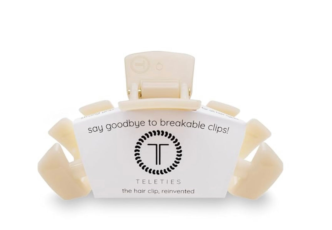 Teleties Almond Beige Claw Clip- Small
