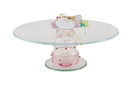 Glass Birthday Cake Stand
