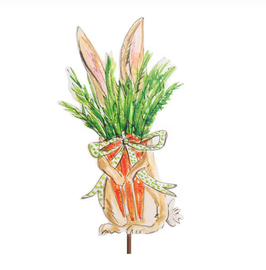 Round Top Shy Bunny With Carrots