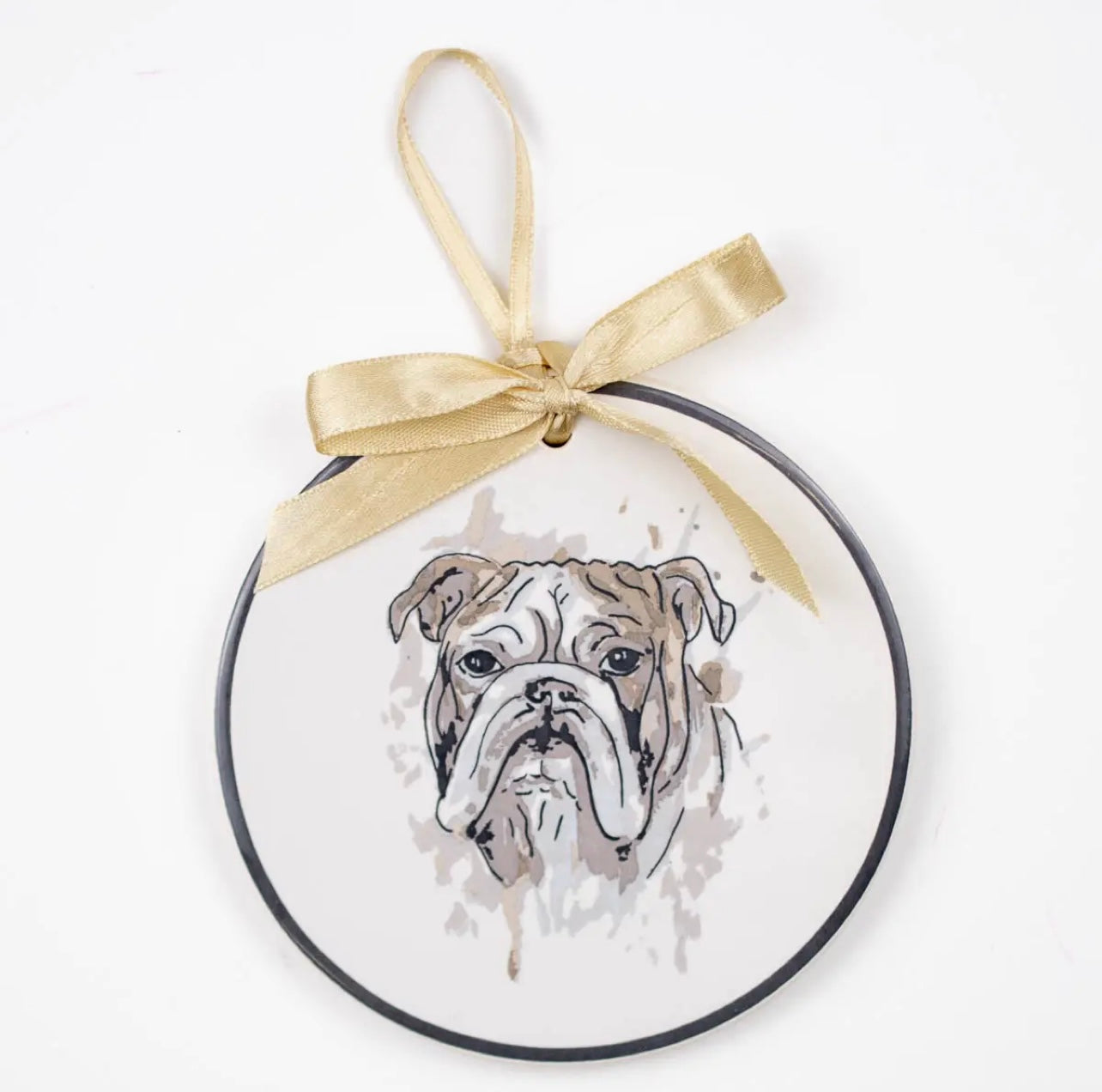 Bulldog Love Ornament
