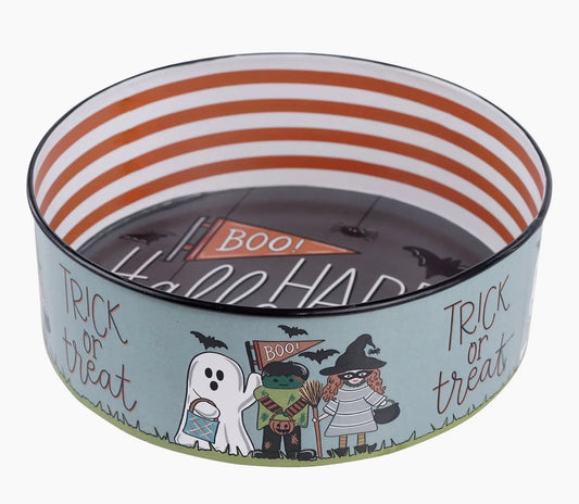 Glory Haus Trick or Treaters Enamel Candy Bowl