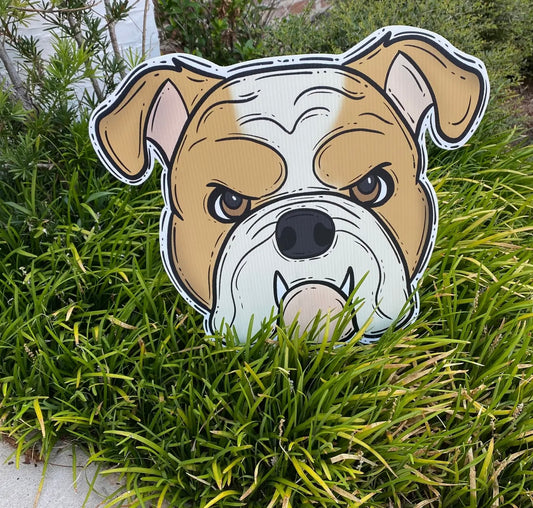 Lovely Reese Bulldog Yard Sign