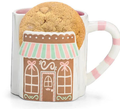 Gingerbread Lane Mug with Cookie Pouch