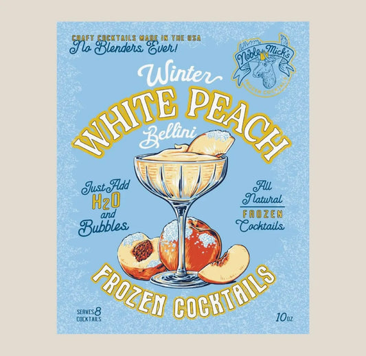 Noble Mick’s Frozen Cocktail Winter White Peach Bellini
