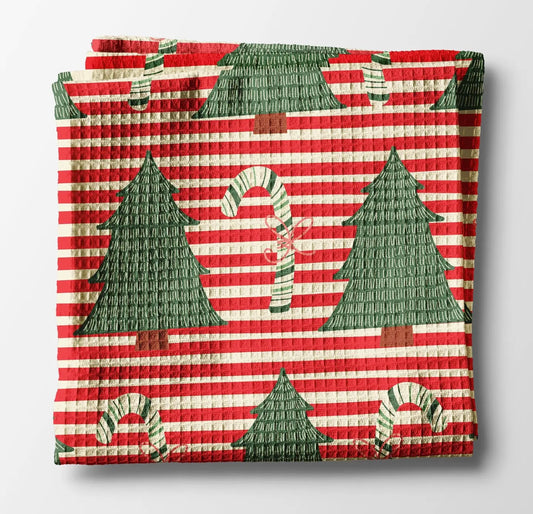 Christmas Retro Kitchen Tea Towel