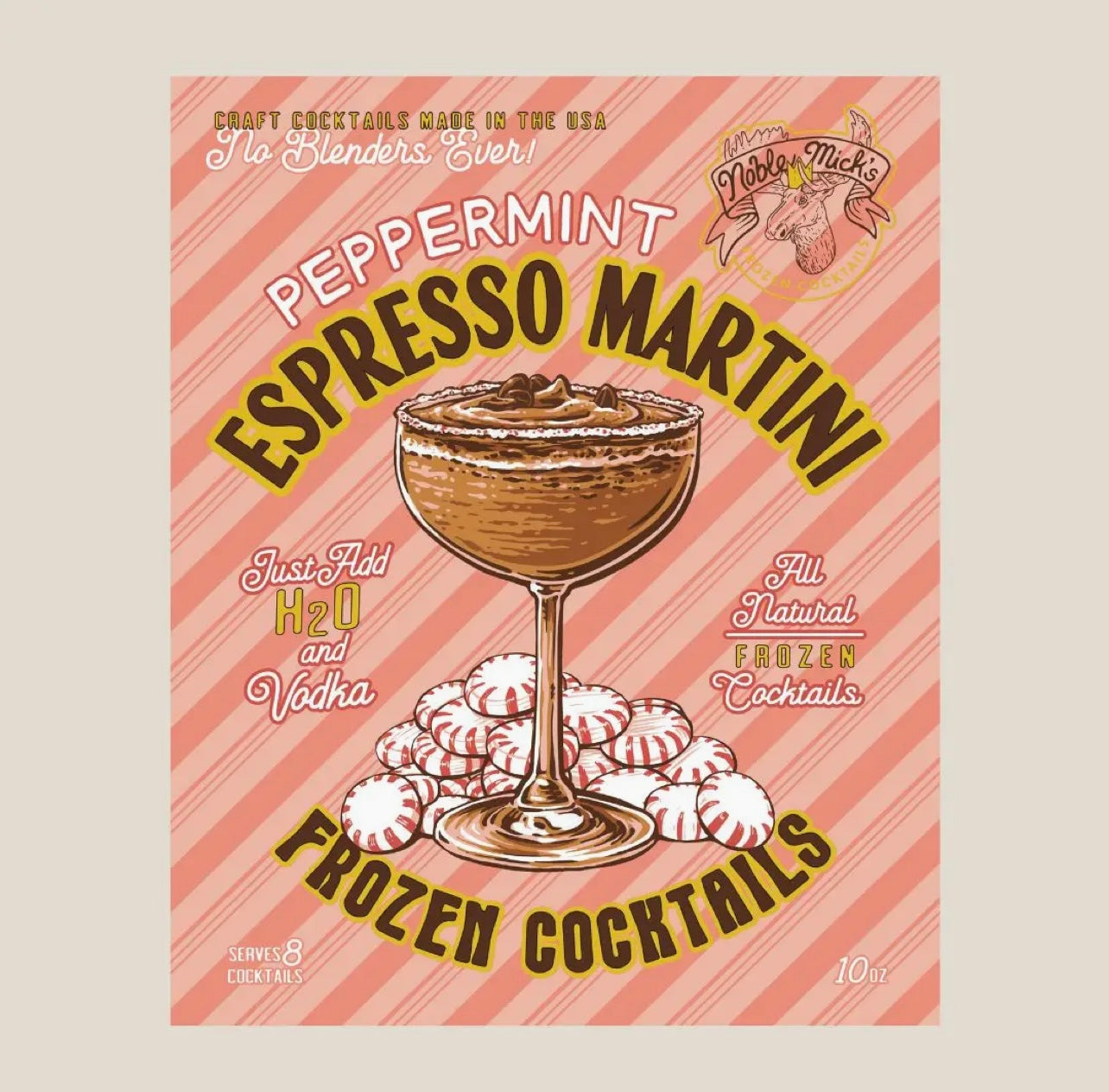 Noble Mick’s Frozen Cocktail Peppermint Expresso Martini