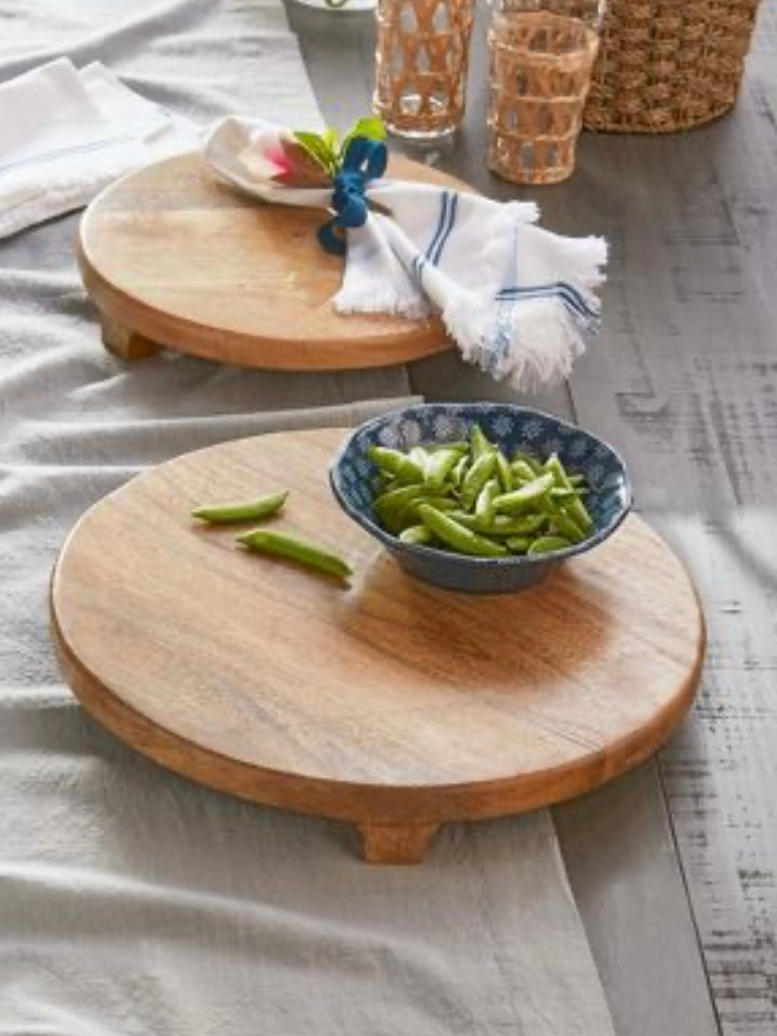 Footed Round Board