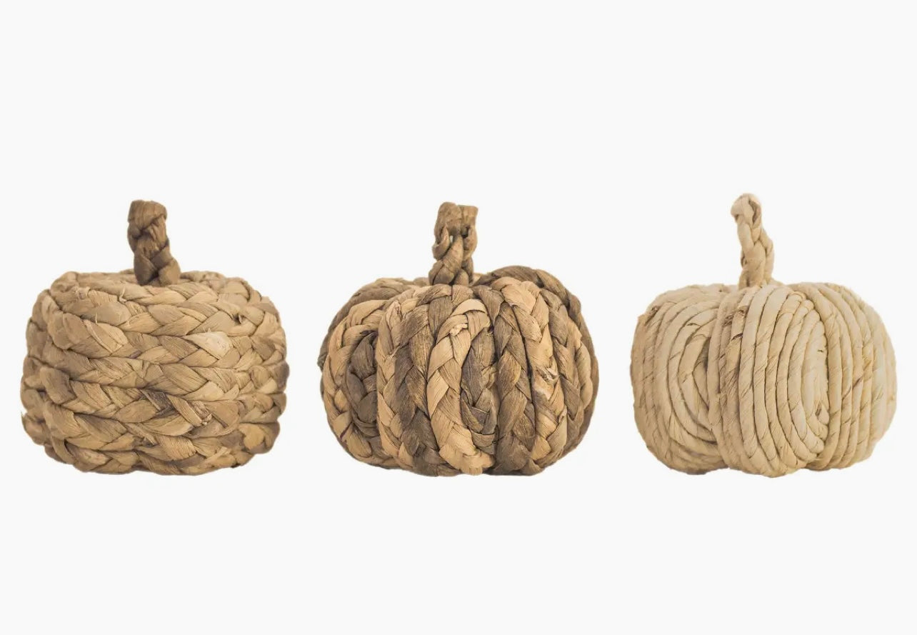 Natural Woven Pumpkin Box Set