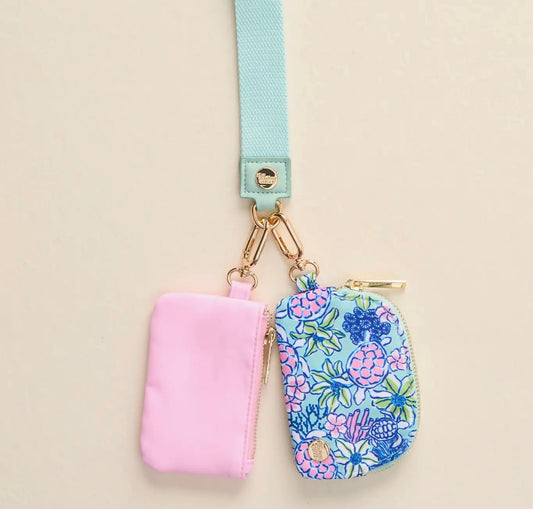 Dynamic Duo Pouch Wristlet Coastal Cove