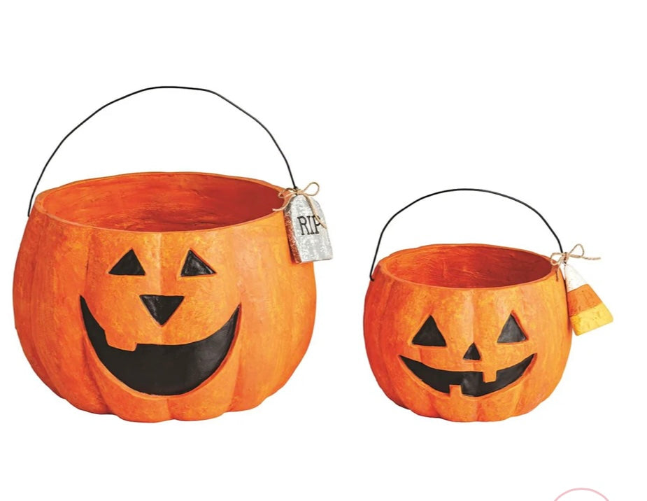Mud Pie Machie Pumpkin Treat Buckets